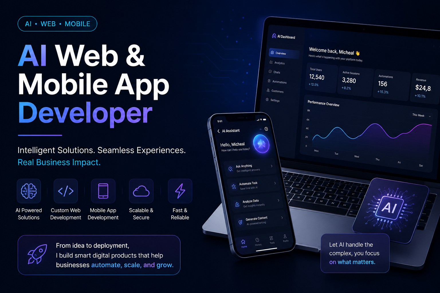 AI Web and Mobile app developer